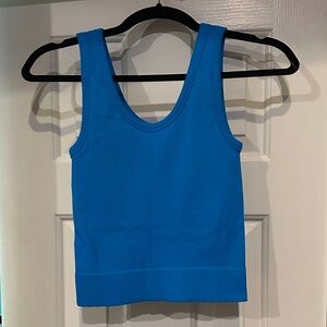 Blue Women's Tank Top by Pink Lily small Multicolor Striped Like new